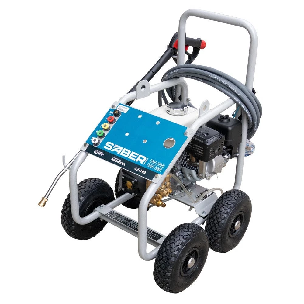 SABER 3400PSI 5.5HP Pro Pressure Washer Powered By Honda W/ GX-200 SP12GX200