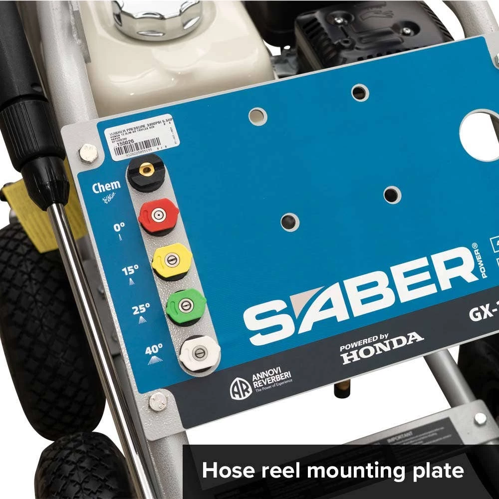 SABER 3400PSI 5.5HP Pro Pressure Washer Powered By Honda W/ GX-200 SP12GX200 - Image 7